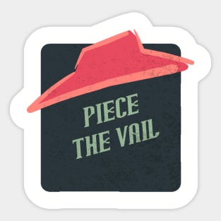 piece the vail Sticker